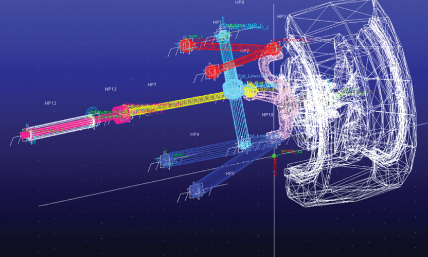 DOE and Optimization Techniques for Structural and Multibody Analysis of a Suspension System