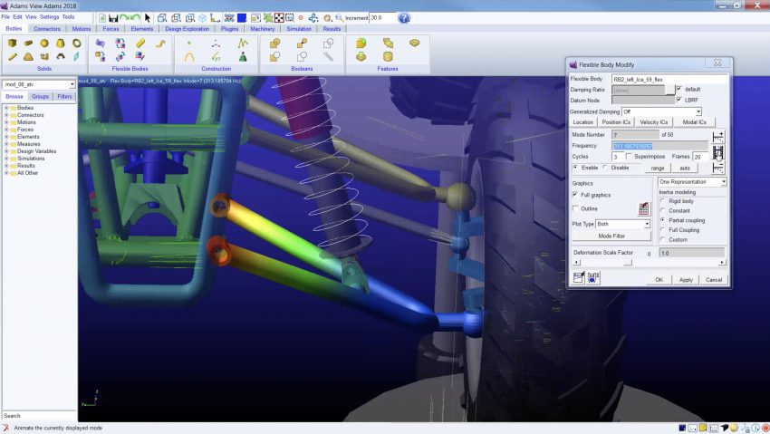 Generating Flexible Bodies in Adams View Environment